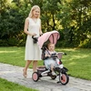 AIYAPLAY 6-in-1 vaikiškas triratukas, vežimėlis mažyliams, su stūmimo rankena, reguliuojama sėdyne, sulankstomas dizainas, saugos tvorelė
