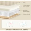 HOMCOM 3 vietų sofa, sofa su porankiais, pagalvėlėmis, minkšta sofa su kordu, storai paminkštinta poilsio sofa iki 450 kg svetainei, miegamajam 212 x 80 x 88 cm, kreminės baltos spalvos