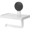 Home Styling Collection Bathroom Solutions Tualetinio Popieriaus Laikiklis su Lentynėle - Baltas