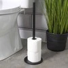 Bathroom Solutions Tualetinio popieriaus stovas 47 cm Juodas