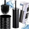 Vilde Tualeto šepetys su metaliniu indu 38 × 10 cm juodas