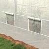 Outsunny plėvelinis šiltnamis 3,58 x 2,1 x 2,1 m, tunelio tipo šiltnamis su roletinėmis durimis sodui, balkonui, cinkuotas plienas, baltas
