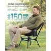 Songmics Turistinė kėdė juoda