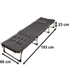 Generic Turistinė sulankstoma lauko lova 198 cm tamsiai pilka