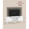 Songmics TV staliukas su reguliuojama lentyna, baltas, 147 x 39 x 50,1 cm