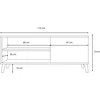 TV staliukas TV spintelė 110 cm VIVA