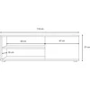 TV staliukas TV spintelė 110 cm VIVA