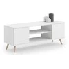 Luco Skandinaviško stiliaus TV staliukas Focus 135cm Baltas