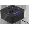 Rebel HUB USB 2.0 3 šakotuvas su atminties kortelių skaitytuvu