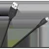 Cabletech USB - micro USB kabelis 0.2m Juodas