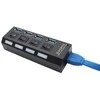 Fusion USB šakotuvas 4x USB 3.0 juodas