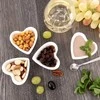 Snackkom Porceliano Užkandžių Dubenėliai 4 vnt. 35 ml Širdies Forma