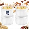 Snackkom Keramikiniai Indeliai 6 cm, 40 ml, 4 vnt - Dipsų ir Užkandžių Patiekimui