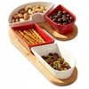Mondex Snackkom Snackų Serviravimo Rinkinys 5 Dalių Keramika su Padėklu