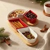 Mondex Snackkom Snackų Serviravimo Rinkinys 5 Dalių Keramika su Padėklu