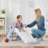 AIYAPLAY vaikiška čiuožykla, 3 viename, čiuožykla mažyliams su krepšinio lanku, čiuožykla su krepšiniu vaikams nuo 1 iki 3 metų, naudojimui patalpose, mėlyna, 106 x 51,5 x 52 cm