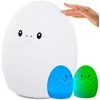 Vaikiška naktinė lempa LED RGB kiaušinio formos