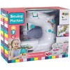 Lean Toys Vaikiška siuvimo mašina su baterijomis, balta