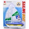 Lean Toys Vaikiška spalvota burinė valtis su baterijomis ir turbinos pavara