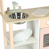 Vaikiška virtuvėlė iš MDF su priedais, rožinė, 81 cm