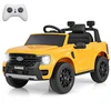 Vaikiškas automobilis 12 V Geltonas