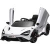 AIYAPLAY vaikiškas elektrinis automobilis 12 V vaikiškas automobilis su 2.4G nuotolinio valdymo pulteliu, MP3 muzika, elektrinis automobilis su garso signalu, žibintais, durelėmis, minkštu paleidimu, 3-5 km/h, skirtas 3-6 metų vaikams, baltas