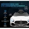 AIYAPLAY vaikiškas elektromobilis, 12 V, su 2,4 G nuotolinio valdymo pultu, USB, MP3, muzika, su žibintais, sklandžiu startu, atbulinės eigos funkcija, 3-5 km/h, 3-6 metų vaikams, baltas