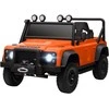 AIYAPLAY vaikiškas elektrinis automobilis, 12V akumuliatorius, nuotolinio valdymo pultas, muzikos funkcija, garso signalas, LED žibintai, oranžinė spalva