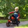 HOMCOM Vaikiškas motociklas Vaikiškas elektrinis motociklas Elektrinė transporto priemonė Vaikiška transporto priemonė su 2 nuimamais mokomaisiais ratais, 3 km/h, skirta 1,5-3 metams, raudona