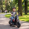 Vaikiškas elektrinis motociklas APRILIA DORSODURO 900, raudonas ir juodas, 81 × 43 × 57 cm