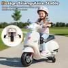 Vaikiškas elektrinis motociklas baltas