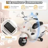 Vaikiškas elektrinis motociklas baltas