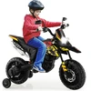 Vaikiškas elektrinis motociklas juodas