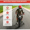 Vaikiškas elektrinis motociklas juodas