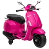 Vaikiškas elektrinis motociklas, licencijuotas Vespa, rožinis, 107 × 47 × 73 cm