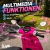 Vaikiškas elektrinis motociklas, licencijuotas Vespa, rožinis, 107 × 47 × 73 cm