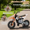 Vaikiškas elektrinis motociklas oranžinis
