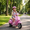 Vaikiškas elektrinis motociklas Vespa PX150, rožinis, 107 × 51 × 80 cm
