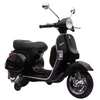 Vaikiškas elektrinis motociklas Vespa PX150 su ličio akumuliatoriumi, juodas, 107 × 51 × 80 cm