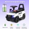Vaikiškas elektrinis policijos automobilis baltas