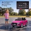 Vaikiškas elektromobilis Audi Q8 e-tron Sportback su nuotolinio valdymo pultu, rožinis, 98 × 49,5 × 43 cm