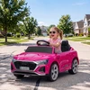 Vaikiškas elektromobilis Audi Q8 e-tron Sportback su nuotolinio valdymo pultu, rožinis, 98 × 49,5 × 43 cm