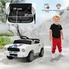 AIYAPLAY vaikiškas elektromobilis 12V su 2,4 GHz nuotolinio valdymo pultu, 2 varikliai, garsinis signalas, LED žibintai, muzika, baltas