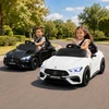 Vaikiškas elektromobilis Mercedes-AMG CLE 53, 12 V, baltas, 54 × 99 × 43 cm