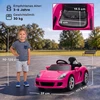 Vaikiškas elektromobilis Porsche Carrera GT su nuotoliniu valdymu, rožinis/juodas, 111,1 × 59 × 45 cm