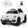 Vaikiškas elektromobilis Volkswagen Beetle su nuotoliniu valdymu, baltas, 94 × 55,5 × 47 cm