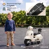 Vaikiškas elektromotociklas Mini Vespa GTS dizaino, su ličio akumuliatoriumi, baltas, 66,5 × 38 × 52 cm