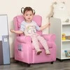 HOMCOM Reguliuojama vaikiška sofa su atrama kojoms Jaukus 3-5 metų vaikiškas fotelis, rožinės spalvos, 58x53x70 cm, idealiai tinka berniukams ir mergaitėms