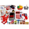 Lean Toys Vaikiškas kasos aparatas su vežimėliu ir krepšeliais
