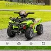 Homcom Mini elektrinis keturratis vaikams 18-36 mėnesių vaikams